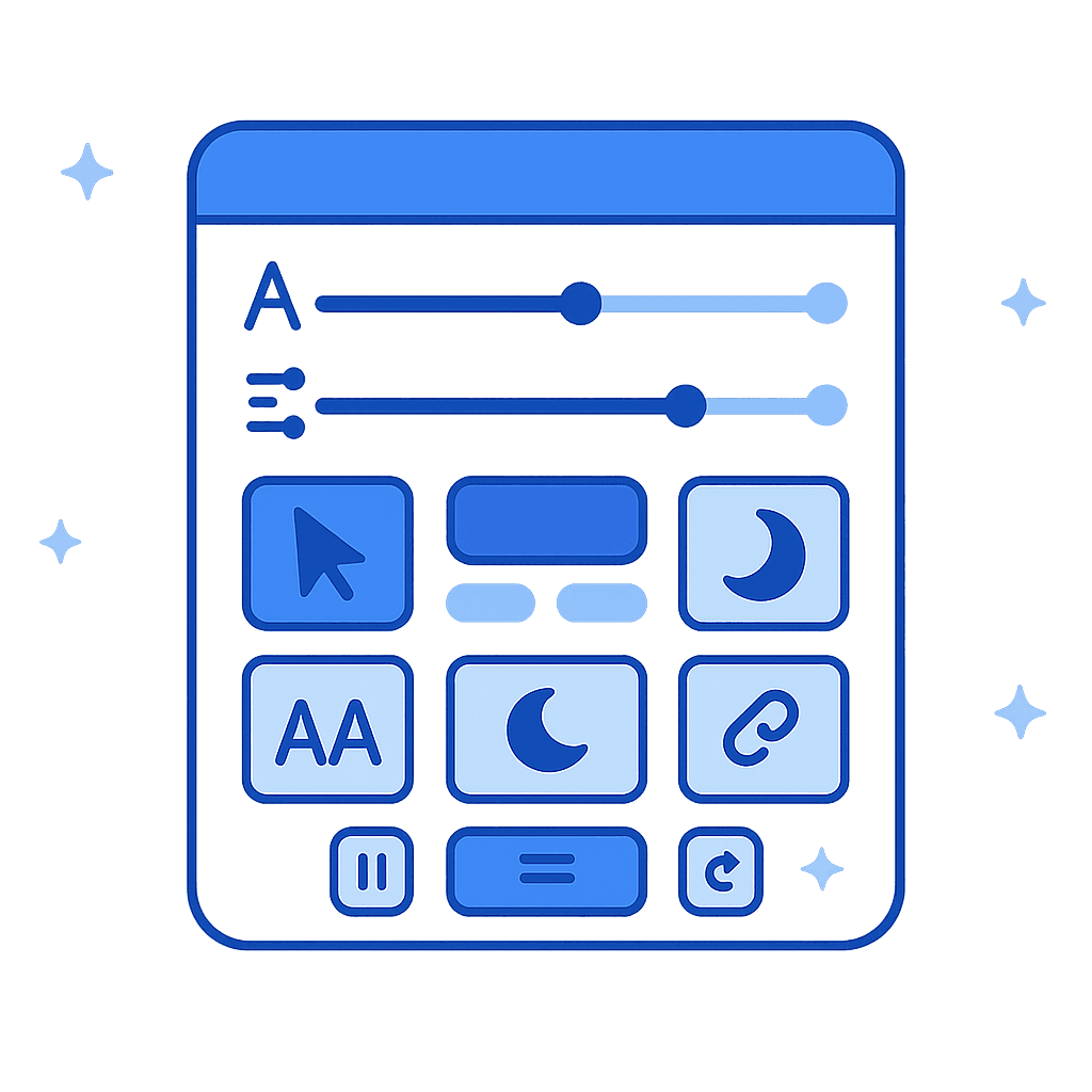 Preview of GetWCAG accessibility widget